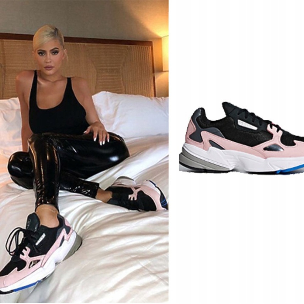 Adidas Falcon Black Pink 6.5